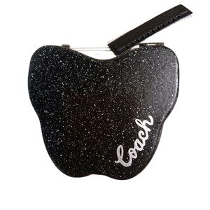 Coach Glitter Black Butterfly Compact Mirror